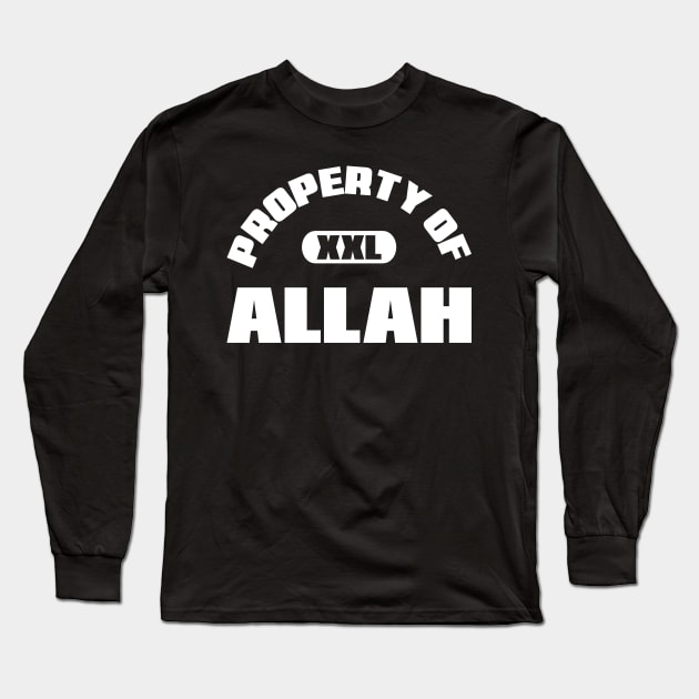 Property Of Allah Islam Muslim Nation Ramadan Quran Islamic Arabic Art Gift Long Sleeve T-Shirt by Shirtsurf